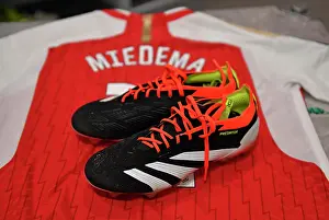 Arsenal Women V Everton Women 2023-24 Prints: Arsenal's Vivianne Miedema Debuts New Adidas Boots Against Everton Women in Barclays WSL