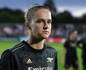 Ajax Women v Arsenal Women 2022-23 Collection: Arsenal's Vivianne Miedema Faces Off Against AFC Ajax in UEFA Women's Champions League Qualifier