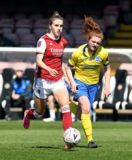 Arsenal's Vivianne Miedema Faces Off Against Brighton's Libby Bance in Empty Meadow Park - FA WSL Matchday