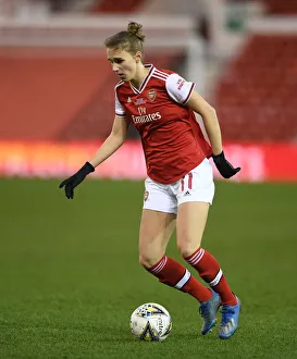 Arsenal Women V Chelsea Women - Continental Cup Final 2020 Prints: Arsenal's Vivianne Miedema Faces Off Against Chelsea in FA Womens Continental League Cup Final
