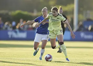 Everton Women V Arsenal Women 2021-22 Prints: Arsenal's Vivianne Miedema Faces Off Against Everton in FA WSL Showdown