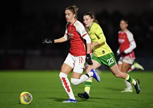 Arsenal Women V Bristol City Women - Conti Cup 2023-24 Prints: Arsenal's Vivianne Miedema Fends Off Bristol City's Pressure in FA Women's Continental Tyres League Cup