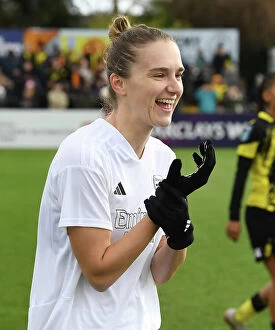 Images Dated 14th January 2024: Arsenal's Vivianne Miedema Prepares for FA Cup Clash Against Watford