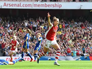Arsenal Women V Chelsea Women 2021-22 Prints: Arsenal's Vivianne Miedema Scores Dramatic Winner Against Chelsea Women at Emirates Stadium