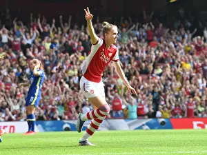 Arsenal Women V Chelsea Women 2021-22 Prints: Arsenal's Vivianne Miedema Scores First Goal of 2021-22 FA WSL Season Against Chelsea