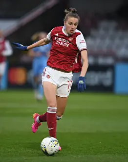 Arsenal Women V West Ham United Women 2020-21 Prints: Arsenal's Vivianne Miedema Scores in Empty Meadow Park: FA WSL 2021 - Arsenal Women vs West Ham United Women