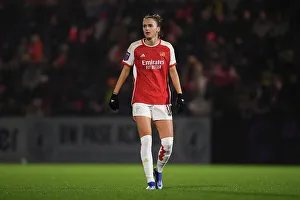 Arsenal Women V Tottenham Hotspur Women - Conti Cup 2023-24 Prints: Arsenal's Vivianne Miedema: Unwavering Focus Against Tottenham in FA Cup Showdown