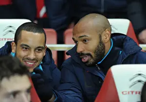 Budweiser Prints: Arsenal's Walcott and Henry: Nostalgic Moment before FA Cup Clash vs Leeds United (2011-12)