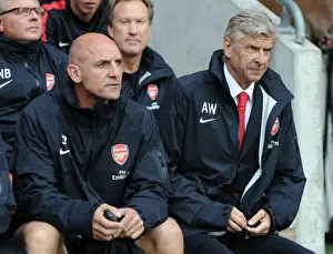 Southampton V Arsenal 2012-13 - Pre Season Prints: Arsenal's Wenger and Bould: United at the 2012 Pre-Season - Southampton