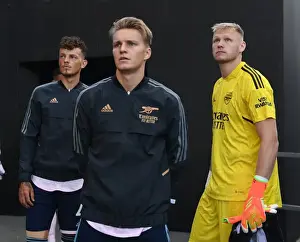 Arsenal's White, Odegaard, and Ramsdale Prepare for Crystal Palace Clash in 2022-23 Premier League