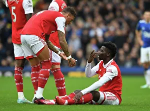Everton V Arsenal 2022-23 Prints: Arsenal's White and Saka in Action: Everton vs Arsenal, Premier League 2022-23