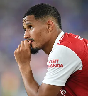 Arsenal V Everton - Pre Season 2022-23 Prints: Arsenal's William Saliba in Action: Arsenal vs. Everton Pre-Season Clash in Baltimore