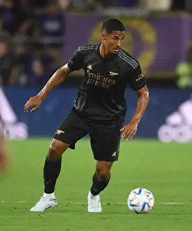 Arsenal's William Saliba in Action against Orlando City SC during 2022 Pre-Season Friendly