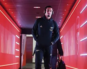 Arsenal's William Saliba Braces for Arsenal v West Ham Clash (2022-23)