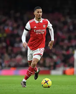 Arsenal's William Saliba Faces Off Against Brentford in Premier League Clash at Emirates Stadium