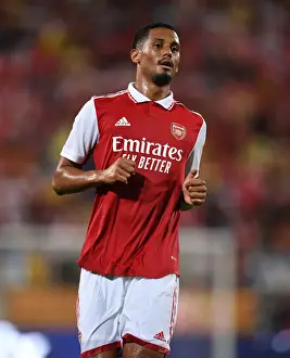 Arsenal V Chelsea - Florida Cup 2022-23 Prints: Arsenal's William Saliba Faces Off Against Chelsea in Florida Cup Showdown