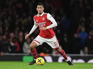 Arsenal's William Saliba Faces Off Against Newcastle United in Premier League Clash (January 2023)