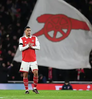 Arsenal's William Saliba Faces Off Against West Ham in Intense Premier League Clash (2022-23)