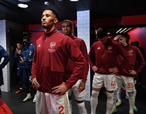 Arsenal's William Saliba Gears Up: Arsenal FC vs. Tottenham Hotspur, Premier League 2023-24
