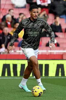 Arsenal's William Saliba Gears Up: Arsenal FC vs Sheffield United, Premier League 2023-24