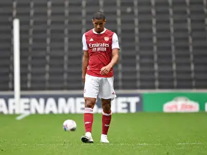 MK Dons V Arsenal 2020-21 Prints: Arsenal's William Saliba in Pre-Season Action against MK Dons (2020-21)