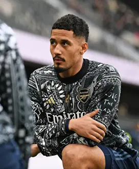Arsenal's William Saliba Prepares for Fulham Clash in Premier League (December 2023)