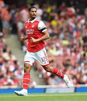 Arsenal's William Saliba Stands Out in Emirates Cup Victory Against Sevilla, 2022