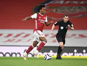 Arsenal V West Bromwich Albion 2020-21 Prints: Arsenal's Willian in Action: 2020-21 Premier League Match vs