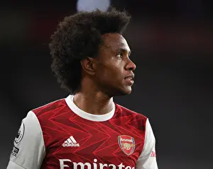 Arsenal V West Bromwich Albion 2020-21 Prints: Arsenal's Willian in Action: 2020-21 Premier League Match vs