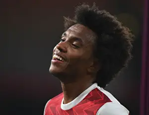 Arsenal V West Bromwich Albion 2020-21 Prints: Arsenal's Willian in Action: 2020-21 Premier League Match vs