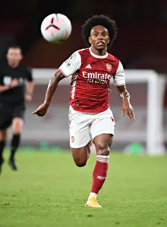 Arsenal's Willian in Action against West Ham United - Premier League 2020-21