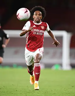 Arsenal's Willian Fights for Possession Against West Ham in Premier League Clash