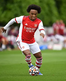 Arsenal's Willian in Pre-Season Action: Arsenal vs. Watford, 2021-22