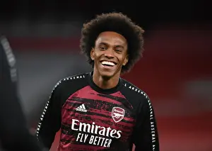 Arsenal's Willian Prepares for Europa League Clash Against Dundalk Amid Empty Emirates Stadium