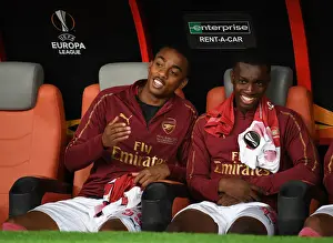 Arsenal V Chelsea Europa League Cup Final 2019 Prints: Arsenal's Willock and Nketiah: United Before the Europa League Final Against Chelsea