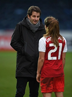 Reading Ladies Fc V Arsenal Women 2017-18 Prints: Arsenal's Winning Duo: Montemurro and van de Donk