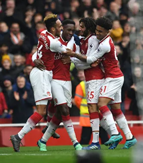 Arsenal V Southampton 2017-18 Prints: Arsenal's Winning Moment: Welbeck