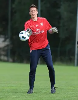 Pre Season 2010-11 Prints: Arsenal's Wojciech Szczesny at 2010 Pre-Season Training, Austria