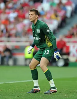 Benfica V Arsenal 2011-12 Prints: Arsenal's Wojciech Szczesny in Action against Benfica in 2011 Pre-Season Friendly