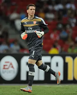 Arsenal's Wojciech Szczesny in Action Against Singapore XI at Singapore National Stadium (July 15, 2015)