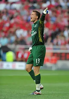 Benfica V Arsenal 2011-12 Prints: Arsenal's Wojciech Szczesny in Pre-Season Action Against Benfica (2011)