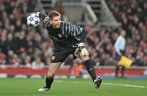Arsenal V Barcelona 2010-11 Prints: Arsenal's Wojciech Szczesny Shocks Barcelona in UEFA Champions League: Arsenal 2 - 1
