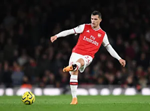 Arsenal V Crystal Palace 2019-20 Prints: Arsenal's Xhaka in Action Against Crystal Palace (2019-20)