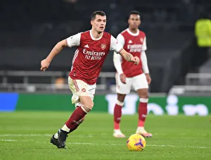Tottenham Hotspur V Arsenal 2020-21 Prints: Arsenal's Xhaka in Action: Tottenham vs Arsenal, Premier League 2020-21