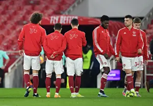Arsenal's Xhaka and Partey Prepare for Manchester United Clash in Empty Emirates Stadium (2020-21)