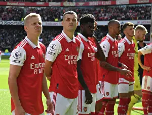 Arsenal's Xhaka, Partey, and Zinchenko Prepare for Arsenal v Tottenham Showdown (2022-23)
