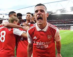 Arsenal's Xhaka Scores Third Goal in Thrilling Arsenal vs. Liverpool Clash (2022-23)
