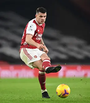 Arsenal's Xhaka Shines in Empty Emirates: Premier League Showdown vs. Crystal Palace (2020-21)