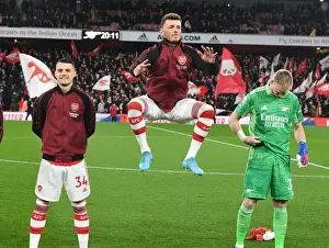 Arsenal's Xhaka, White, and Ramsdale Prepare for Liverpool Clash in Premier League (2021-2022)