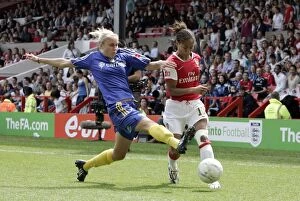 Arsenal Ladies v Leeds United Ladies Womens FA Cup Final Collection: Arsenal's Yankey and Houghton Lead the Way: Arsenal Ladies 4-1 Victory over Leeds United in the FA